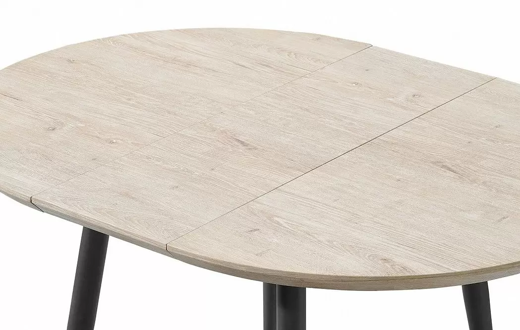 Стол раскладной Leticia 100-130, дуб/черный - фото 9