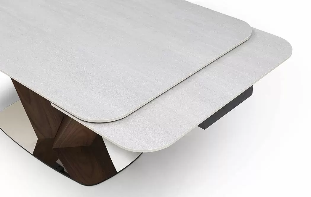 Стол раскладной Veronica 160-240, серая керамика/орех - фото 11