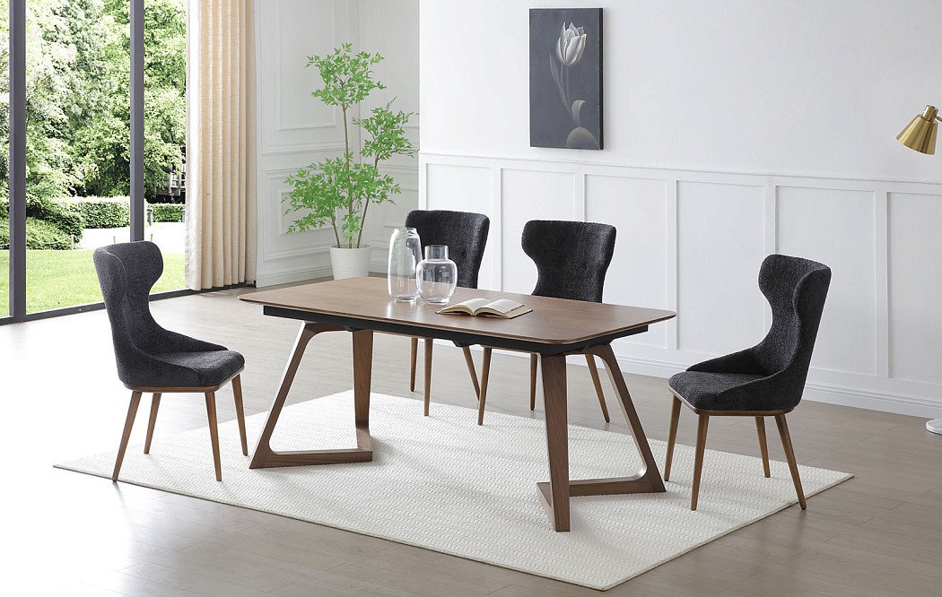 Стул Augusta, графит/орех - фото 3