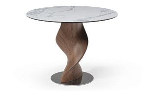 Стол Niagara 100, белая керамика/орех Стол Niagara 100, белая керамика/орех