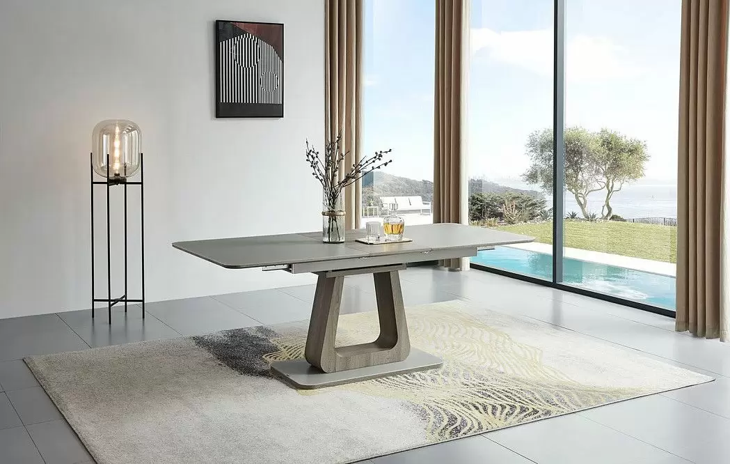 Стол раскладной Rosanna 160-200, серый - фото 6