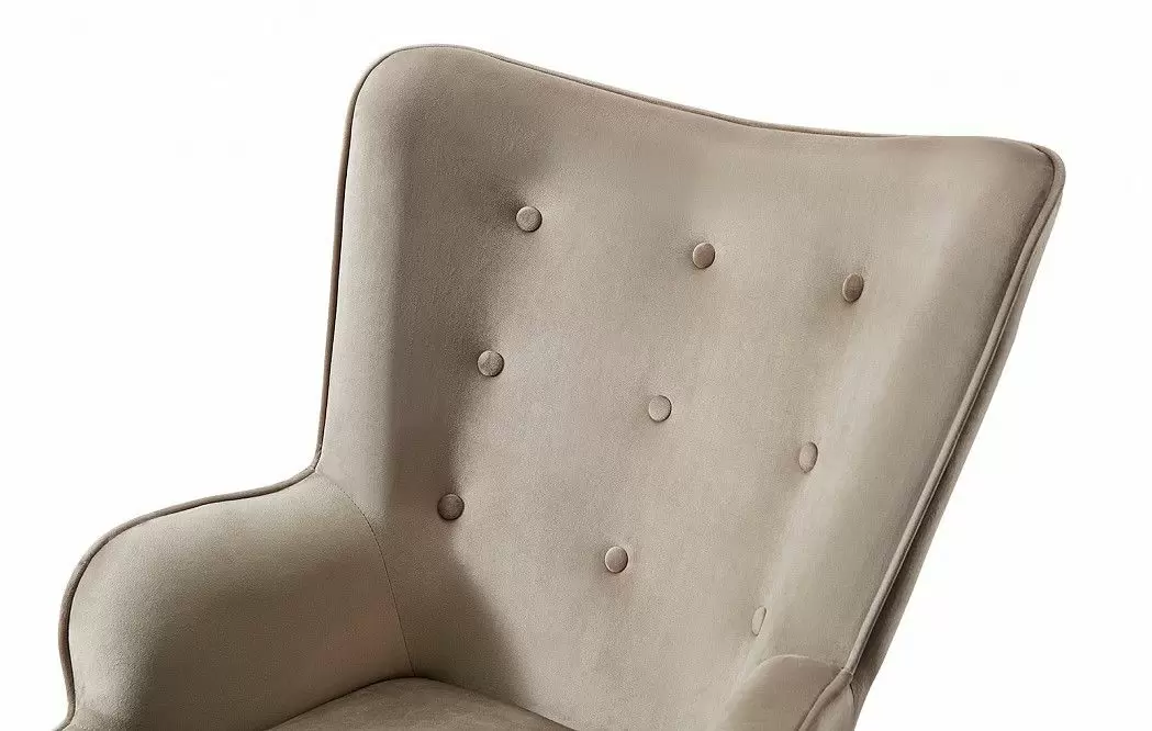 Кресло Hygge, бежевый/орех - фото 6