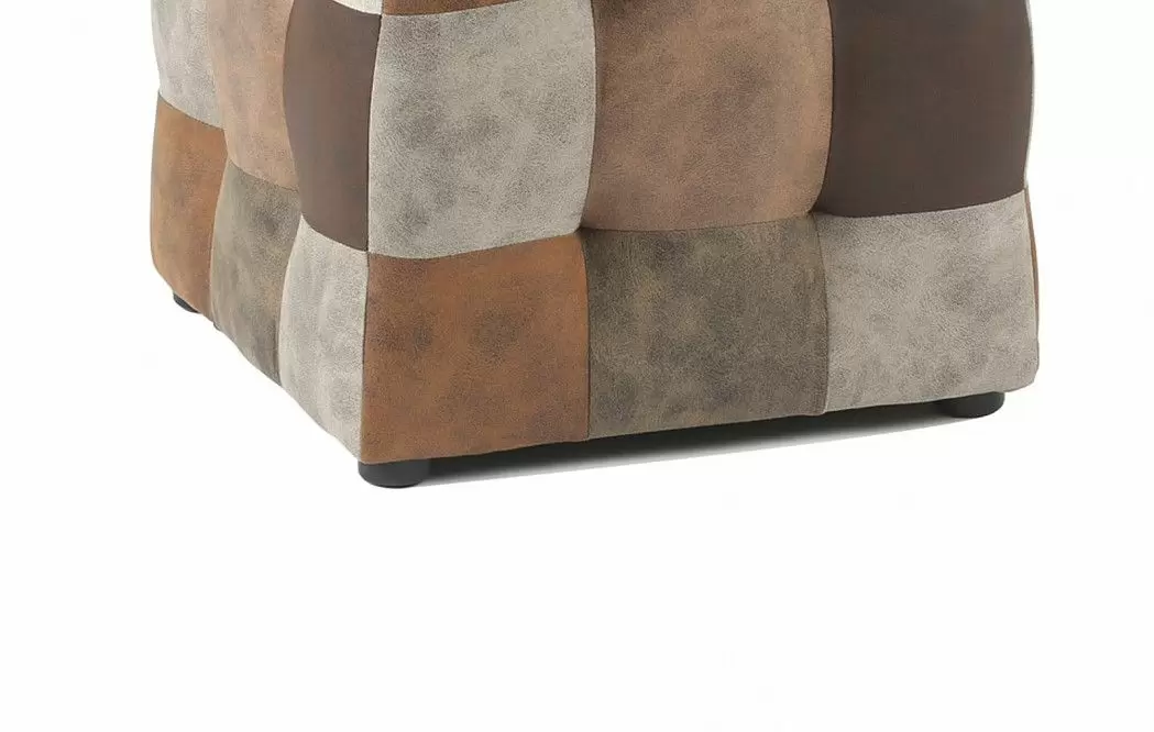 Пуф Trendy, коричневый пэчворк - фото 4