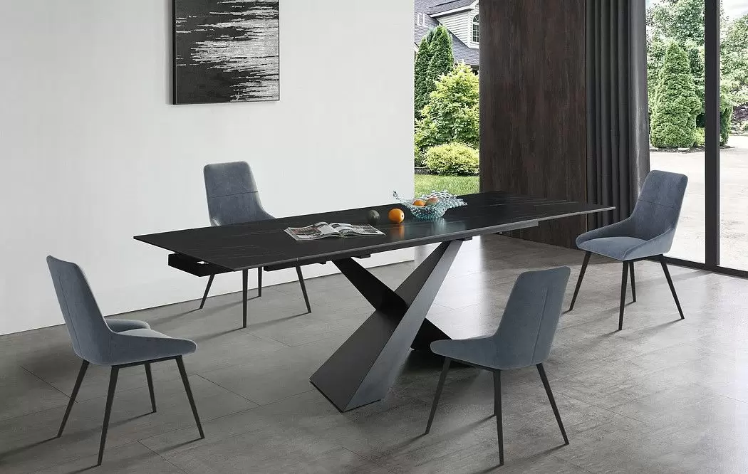 Стол раскладной Savoy 160-220, черная керамика - фото 16