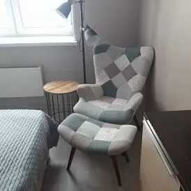 Оттоманка Contour, розовый/белый