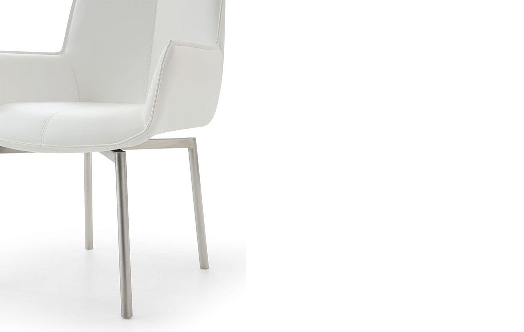 Стул Renzo, белый/сталь - фото 14
