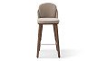 Стул полубарный Clara (65), бежевый/орех