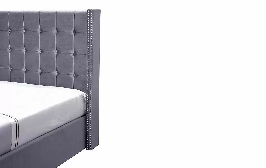 Кровать с подъемным механизмом Vivien 180x200, серый - фото 7