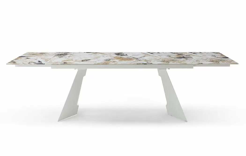 Стол раскладной Monte Carlo 180-270, светлая керамика/белый - фото 12