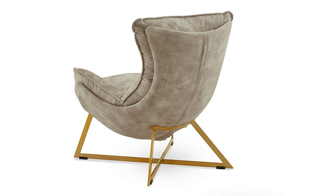 Кресло Jenna, бежевый/золото - фото 7