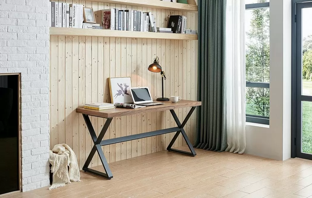 Стол письменный Sydney, орех/черный