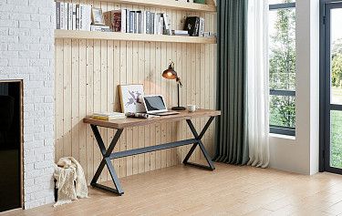 Стол письменный Sydney, орех/черный