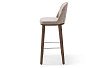 Стул барный Clara (78), бежевый/орех