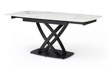 Стол раскладной Lorenzo 120-180, белая керамика