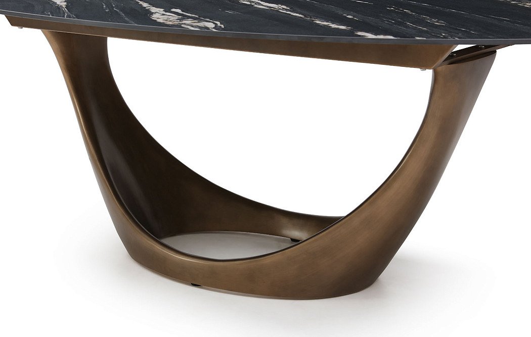Стол Marseille 240, черная керамика/бронза - фото 5