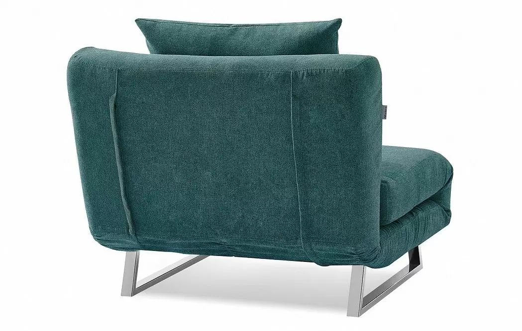 Кресло-кровать Rosy, темно-бирюзовый/хром - фото 9