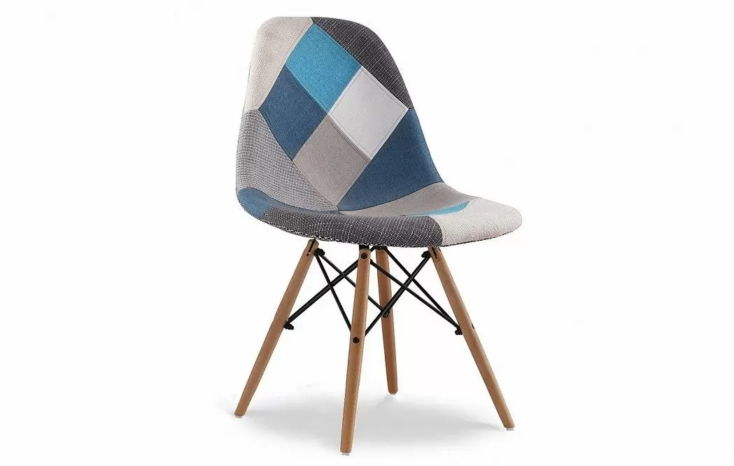 Стул Jolene (в стиле Eames), синий пэчворк