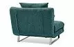 Кресло-кровать Rosy, темно-бирюзовый/хром