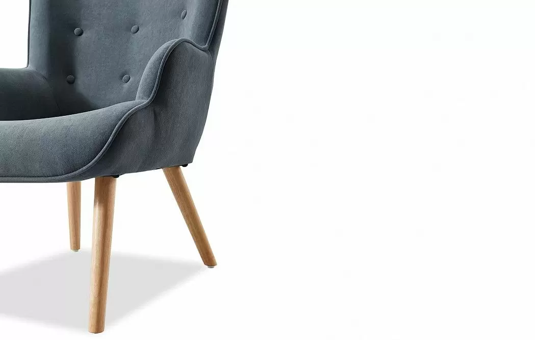 Кресло и оттоманка Hygge, графит/натуральный - фото 9