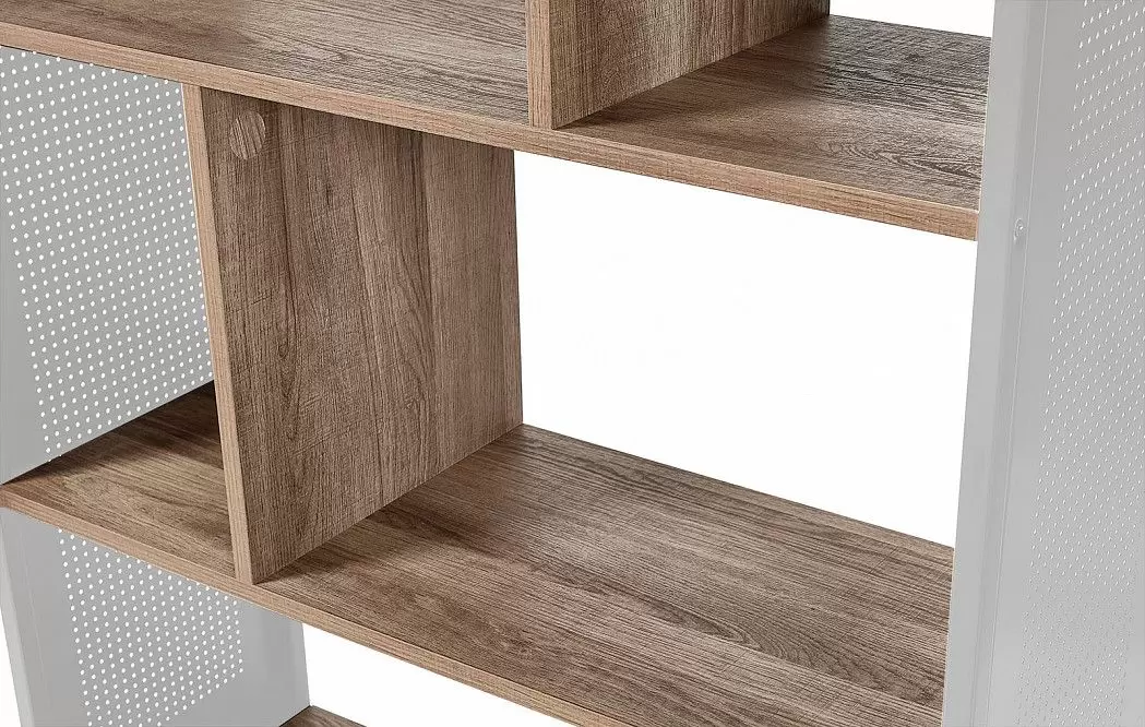 Стеллаж Oslo, орех/белый - фото 6