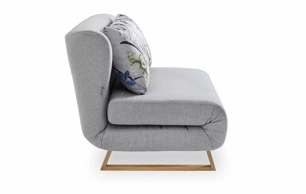 Диван-кровать Rosy 2-х местный, серый/цветочный принт - фото 8