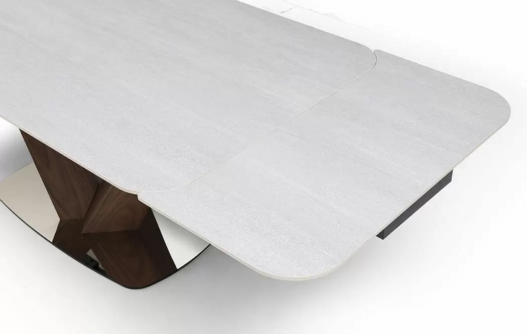 Стол раскладной Veronica 160-240, серая керамика/орех - фото 10