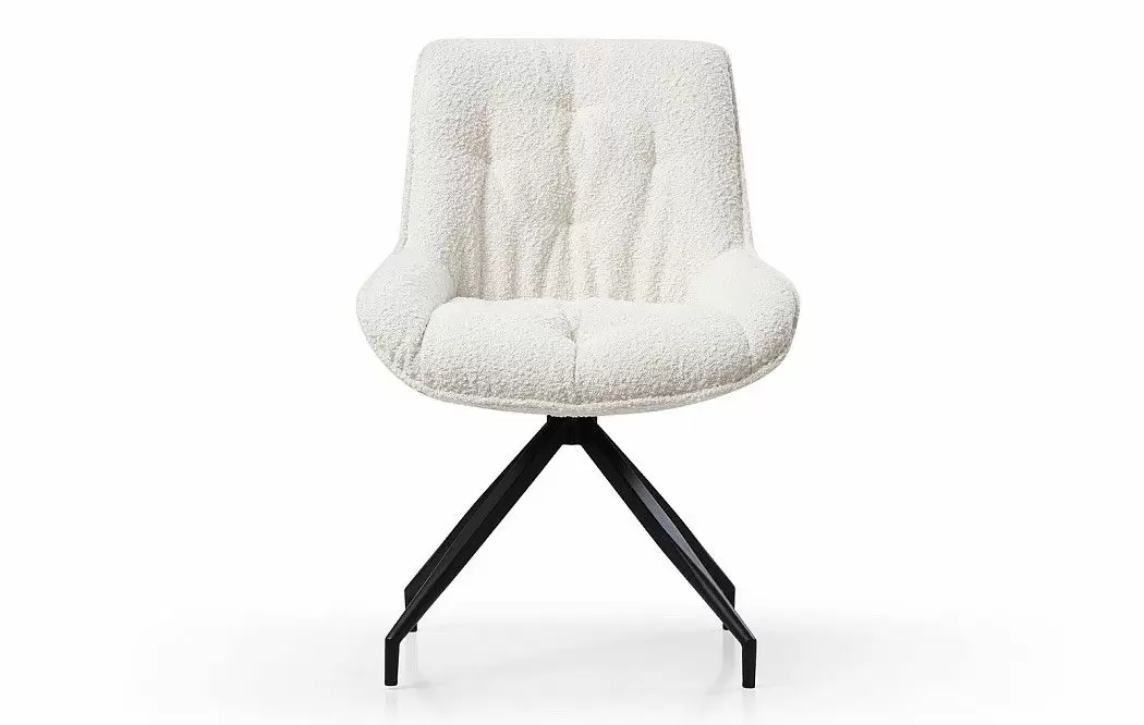 Стул Joely, белый тедди/черный - фото 4