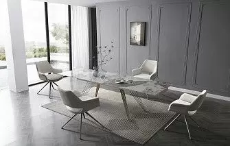 Стол Parma шампань + 4 стула Ruth