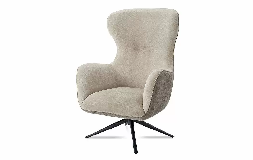 Кресло и оттоманка Lucille, бежевый - фото 6