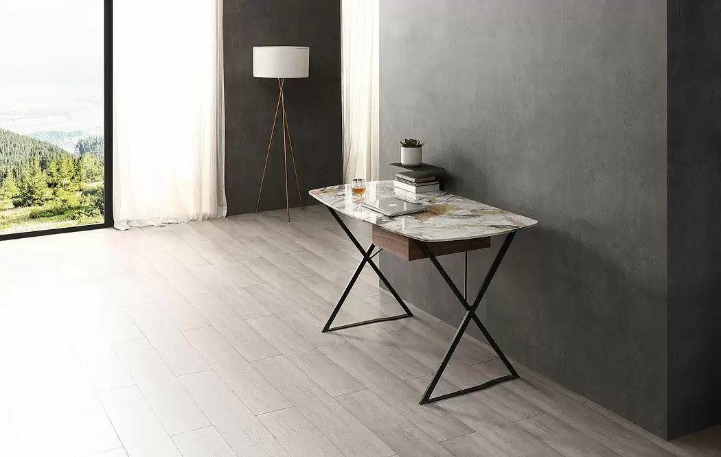 Стол письменный Marcus, светлая керамика - фото 2