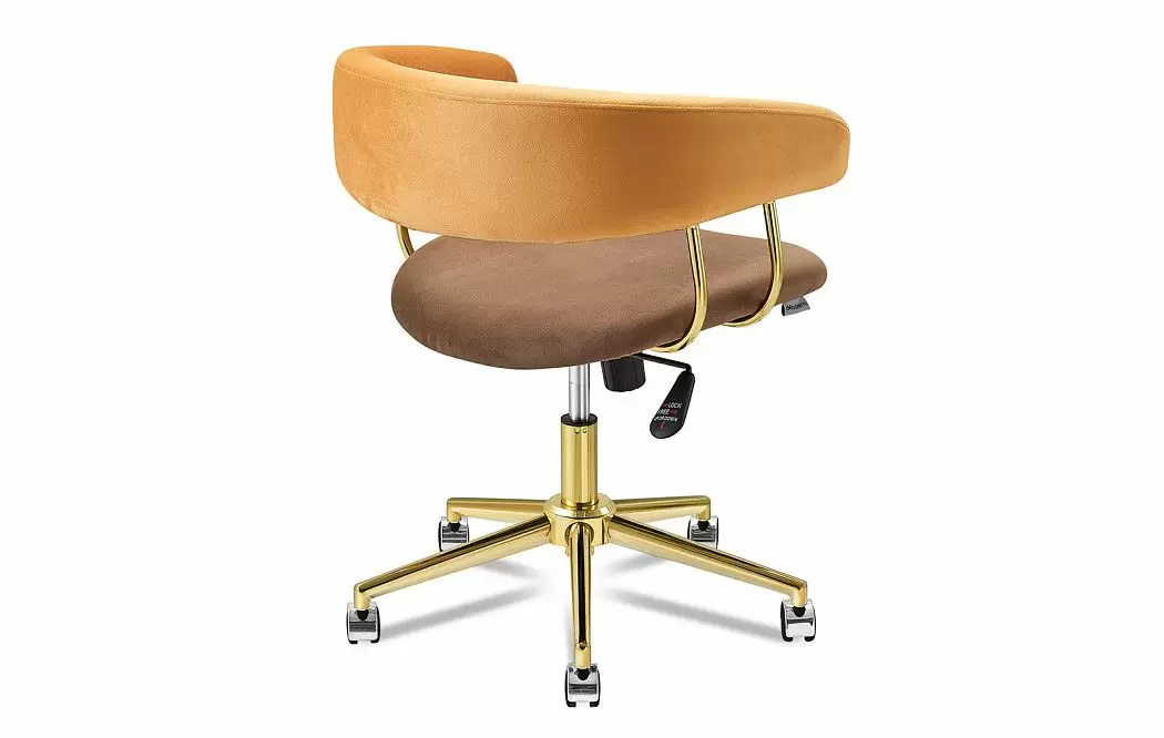 Кресло Oscar, темно-желтый/коричневый/золото - фото 9