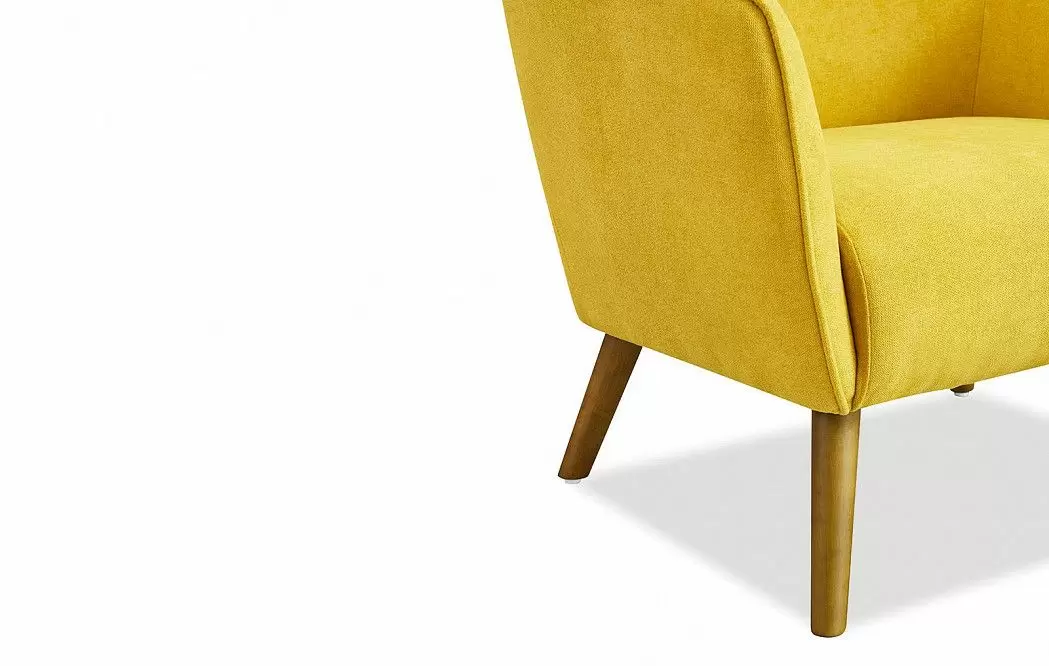 Кресло Camilla, желтый шафран/орех - фото 11