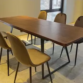 Стол раскладной Vermont, черный/белый