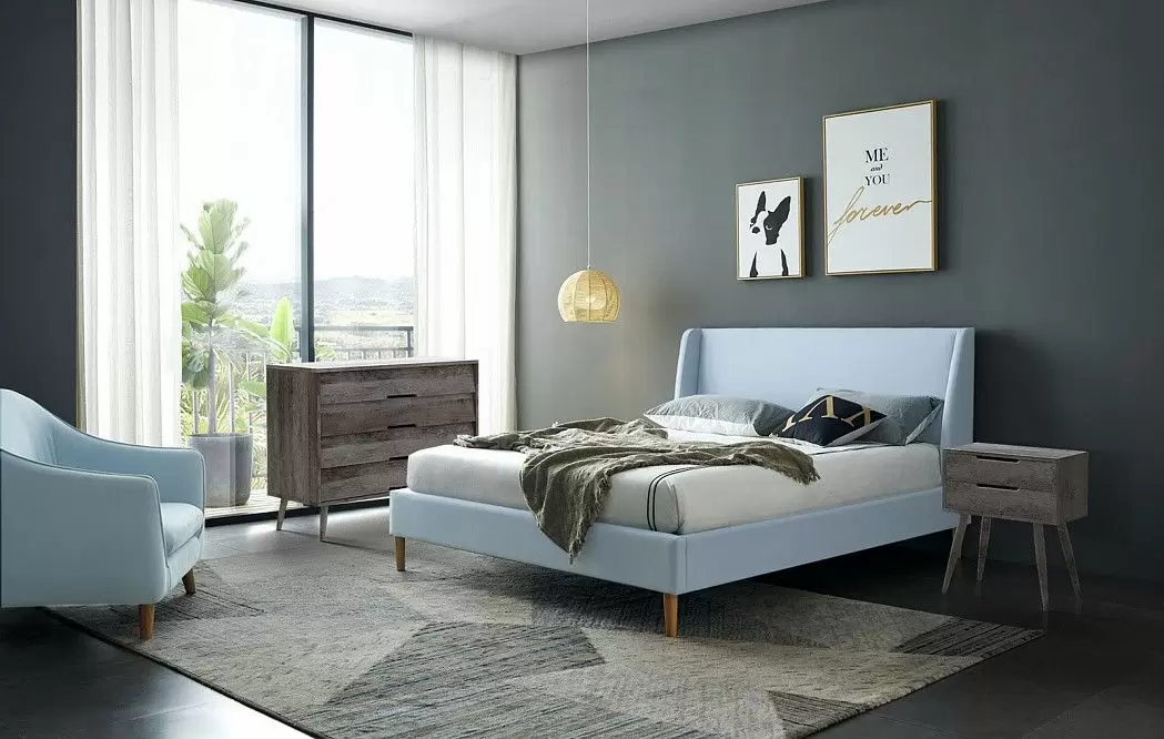 Кровать Carrera 180x200 (с подъемным механизмом), голубой - фото 10