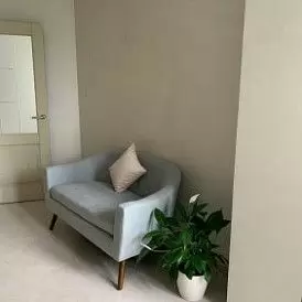 Диван Florence 2-х местный, темно-серый/цветные пуговицы