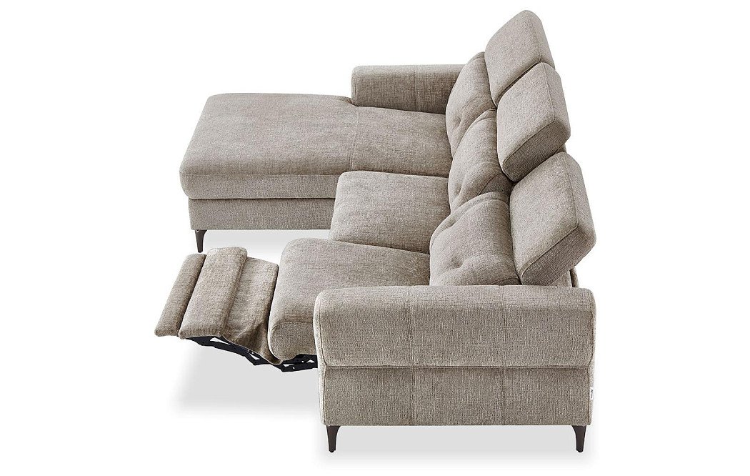 Диван-реклайнер Adeline угловой (левый), серо-бежевый - фото 10