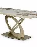 Стол раскладной Luisa 140-200, светлая керамика/шампань