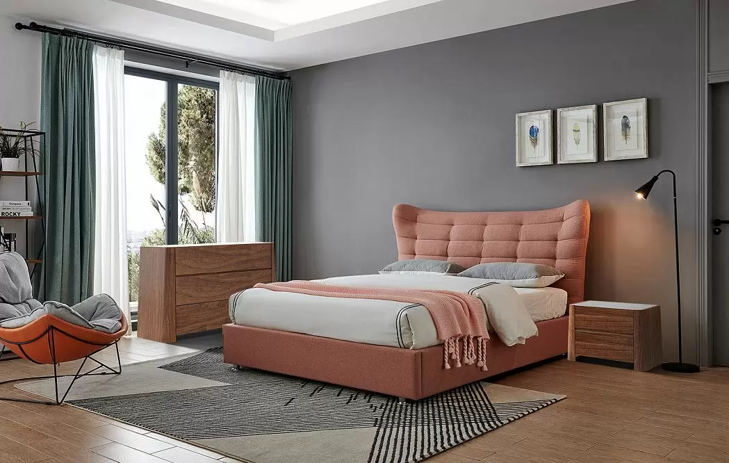 Кровать с подъемным механизмом Venezia 180х200, коралловый - фото 13
