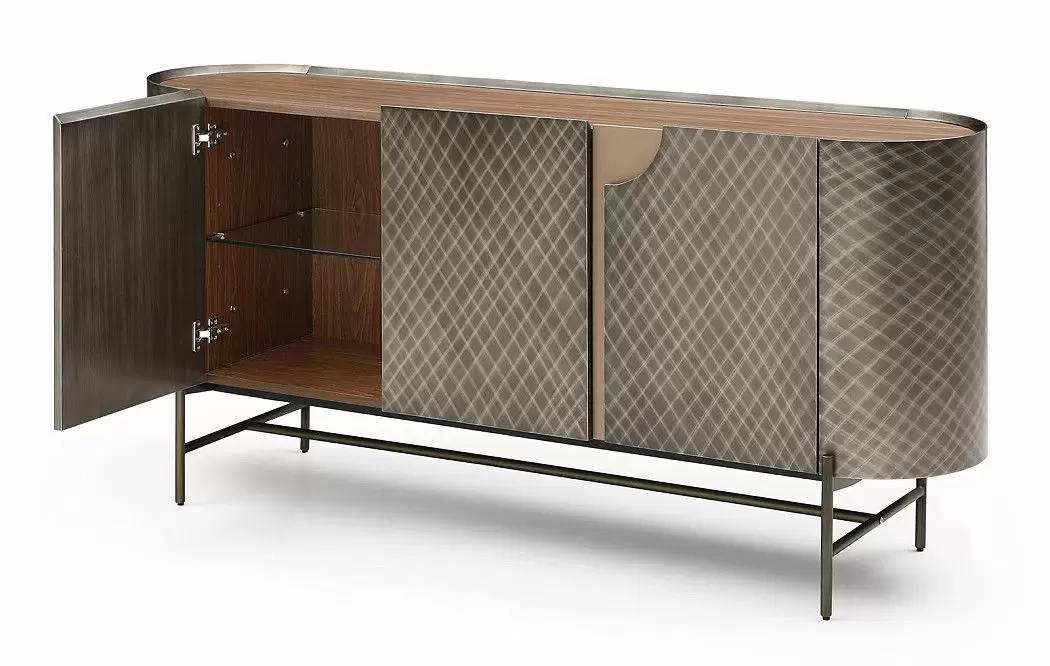 Буфет Emily, орех/бронза - фото 8