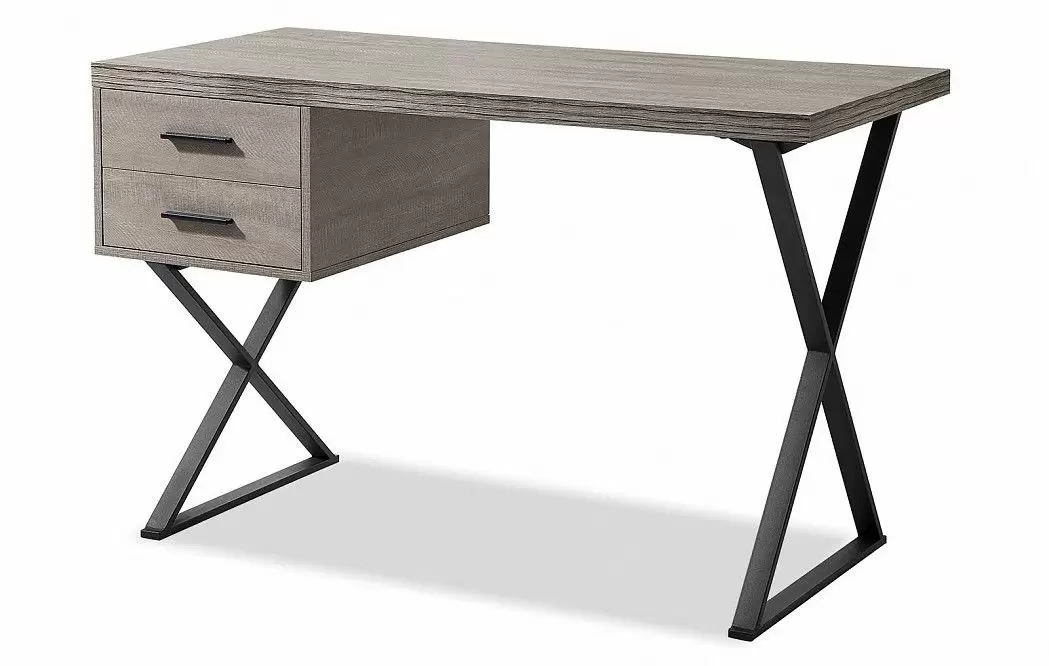 Стол письменный Hemingway, дымчатый дуб/черный - фото 4