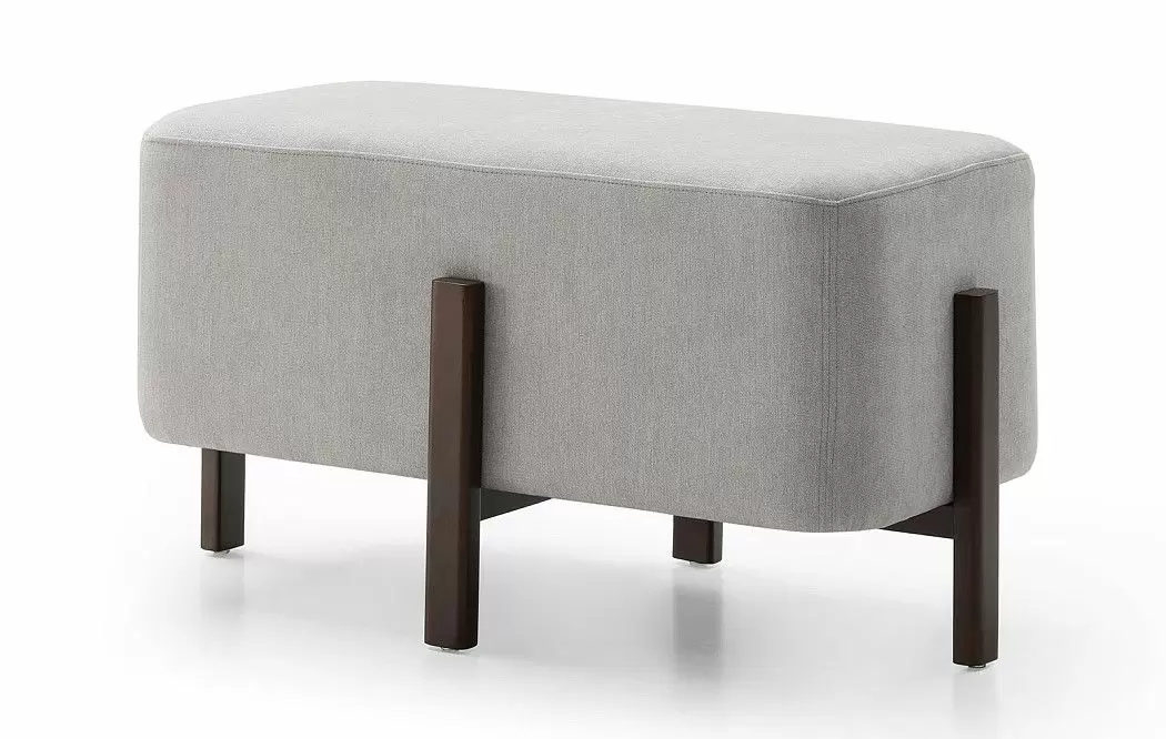 Банкетка Emmy (80), серый/орех