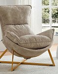 Кресло Jenna, бежевый/золото