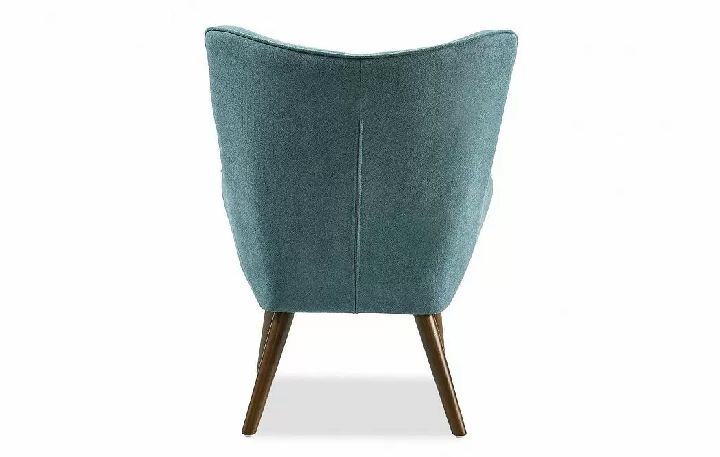 Кресло и оттоманка Hygge, темно-бирюзовый/орех - фото 6