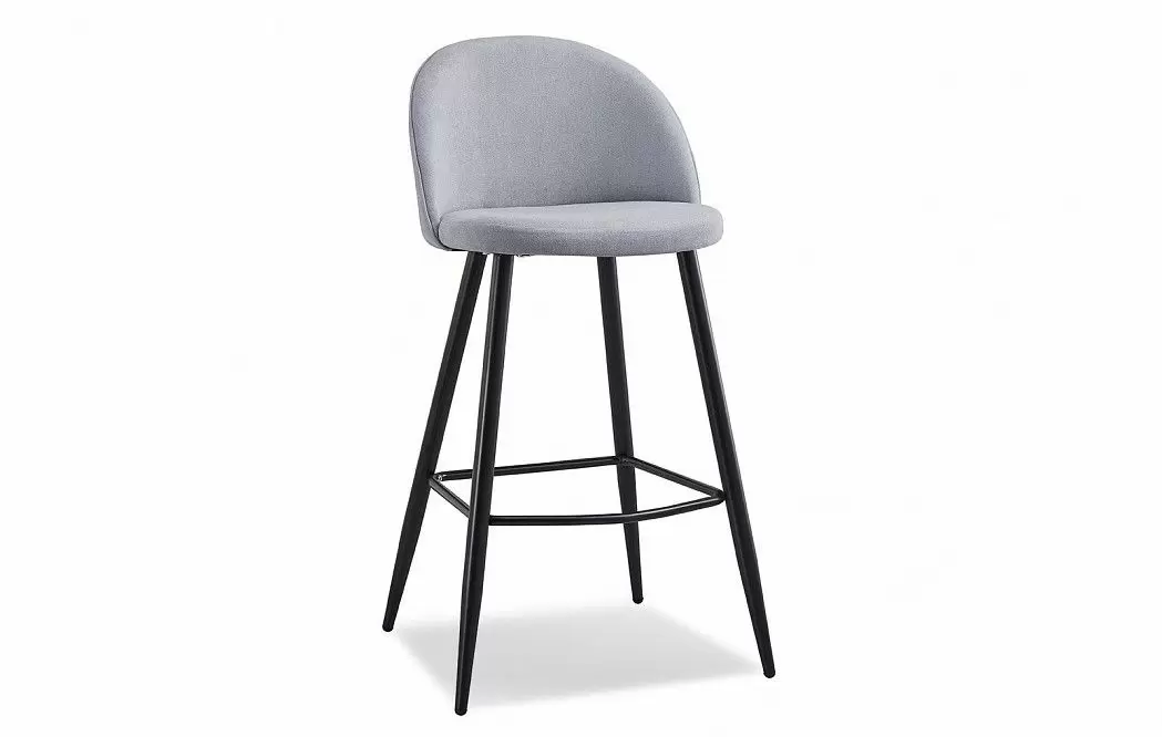 Стул барный Shelly Bar, серый/черный
