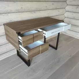 Стол письменный Brooklyn, орех/черный