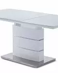 Стол раскладной Verona Glass (120), белый матовый