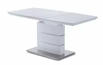 Стол раскладной Verona Glass (120), белый матовый