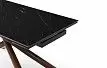 Стол раскладной Ravenna 140-180, черная керамика/орех