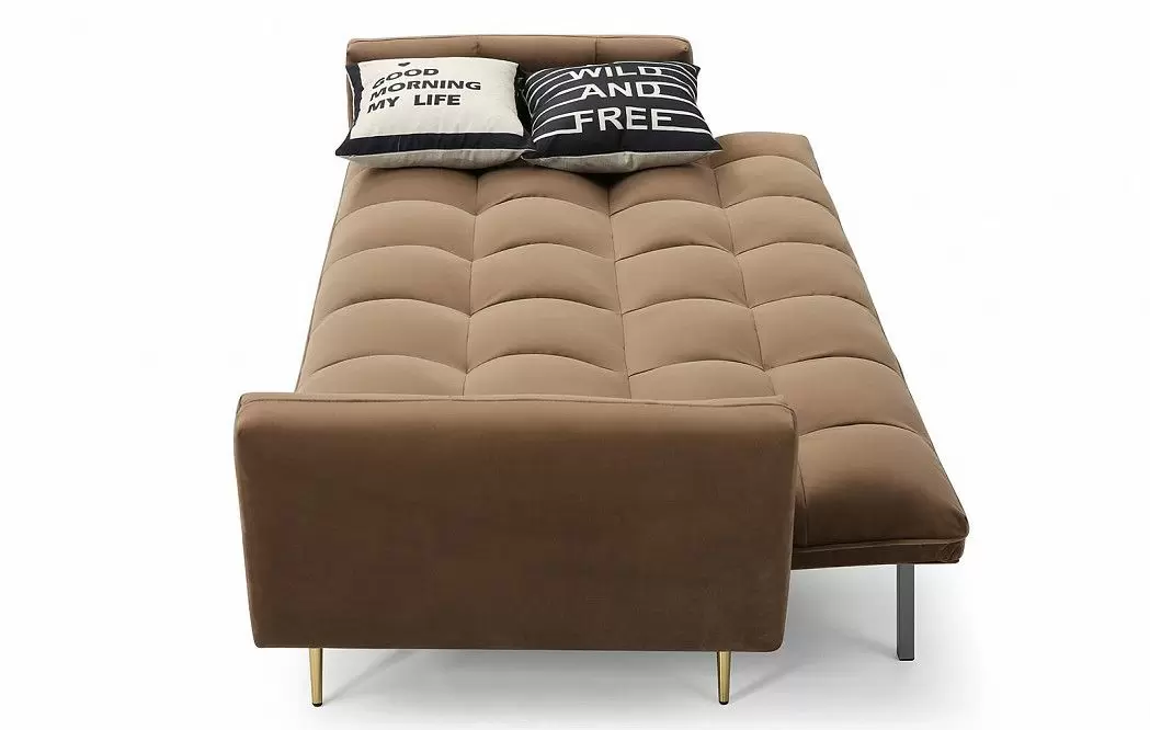 Диван-кровать Madrid, капучино/золотые ножки - фото 12