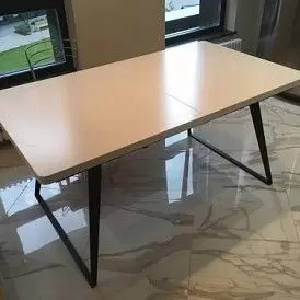 Стол раскладной Vermont, черный/белый